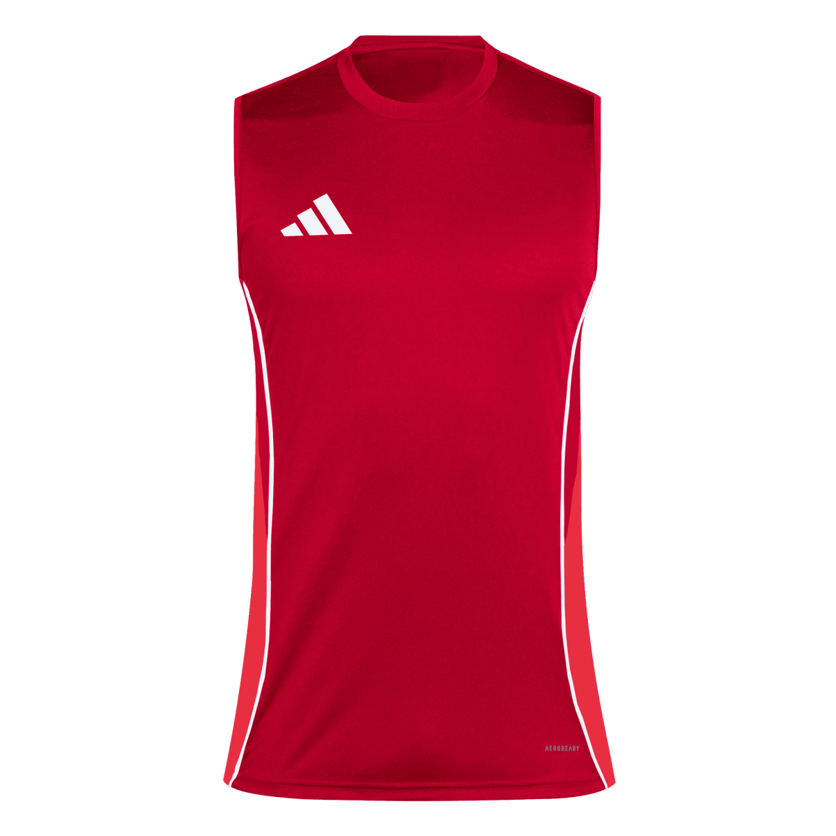 adidas Tiro 25 Competition Sleeveless Jersey - Red product image 1, provided for visual reference and product detail review