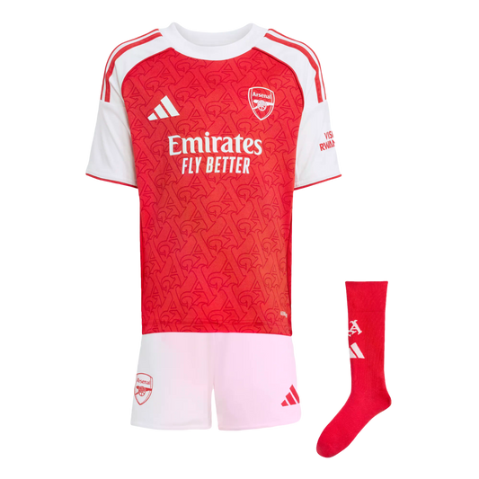 Adidas Arsenal 25/26 Toddler Home Mini Kit product image 1, provided for visual reference and product detail review