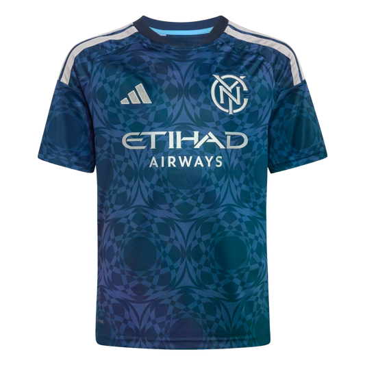 Adidas New York City FC 26/27 Youth Away Jersey product image 1, provided for visual reference and product detail review