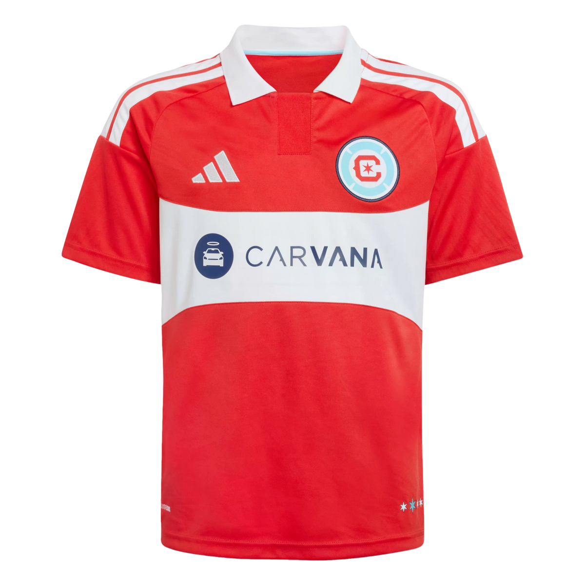 Adidas Chicago Fire 26/27 Youth Home Jersey product image 1, provided for visual reference and product detail review