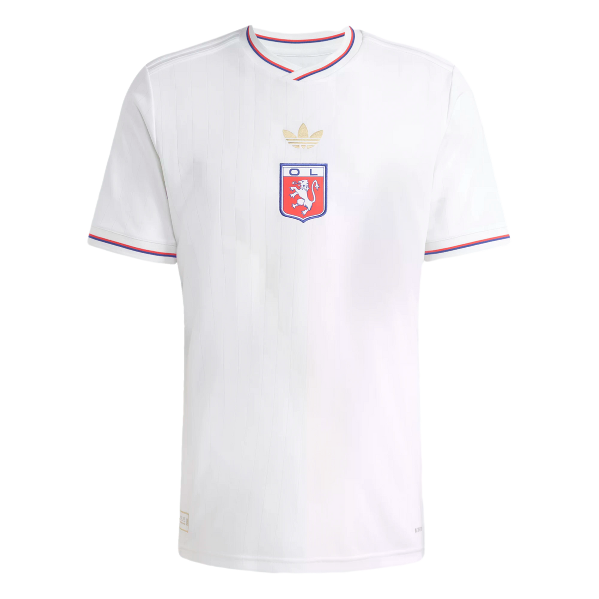 Adidas Olympique Lyonnais 75th Anniversary Jersey product image 1, provided for visual reference and product detail review