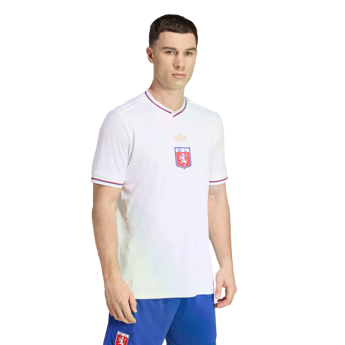 Adidas Olympique Lyonnais 75th Anniversary Jersey product image 3, provided for visual reference and product detail review