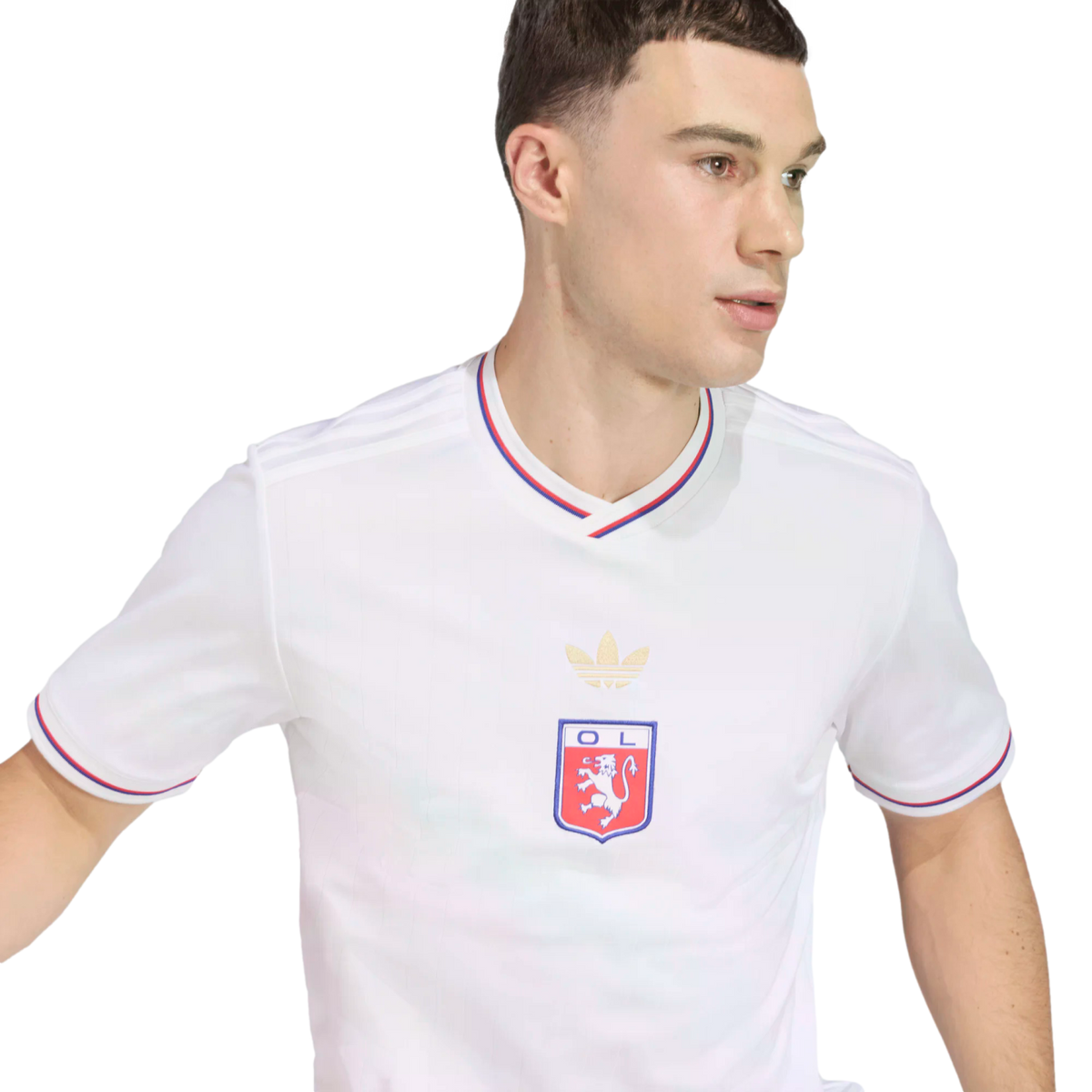 Adidas Olympique Lyonnais 75th Anniversary Jersey product image 4, provided for visual reference and product detail review