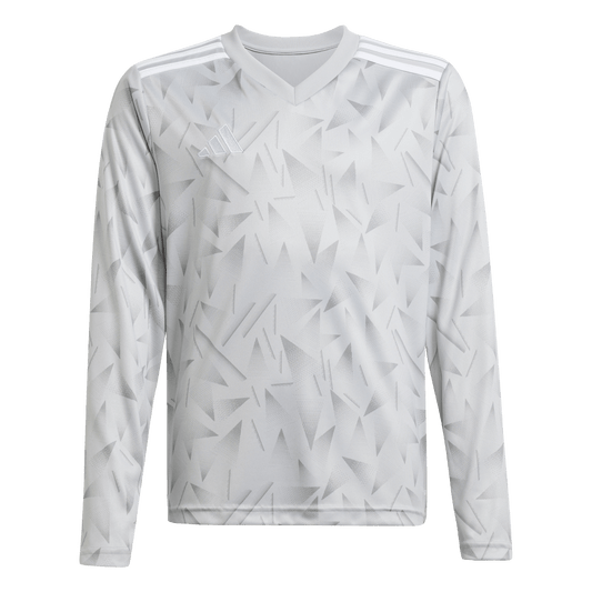 adidas Youth Team Icon 25 Long Sleeve Jersey - Grey product image 1, provided for visual reference and product detail review