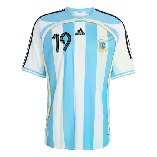 Adidas Argentina Retro 2006 Messi Home Jersey product image 1, provided for visual reference and product detail review