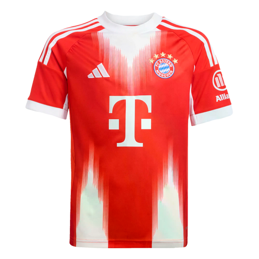 Adidas Bayern Munich 25/26 Youth Home Jersey product image 1, provided for visual reference and product detail review