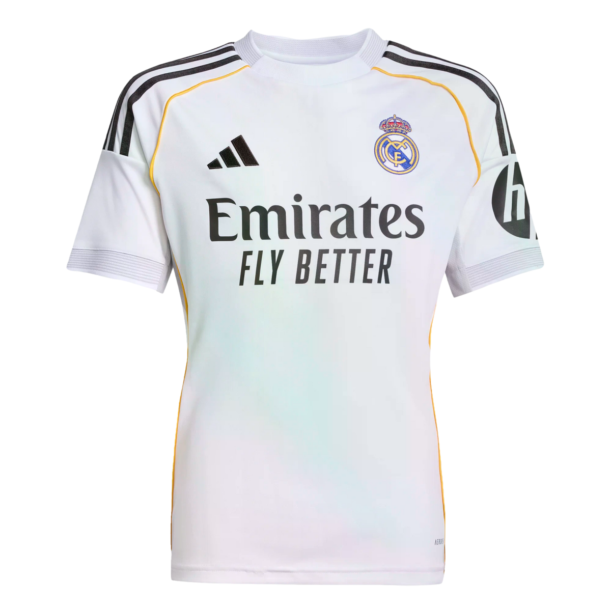 Adidas Real Madrid 25/26 Youth Home Jersey product image 1, provided for visual reference and product detail review