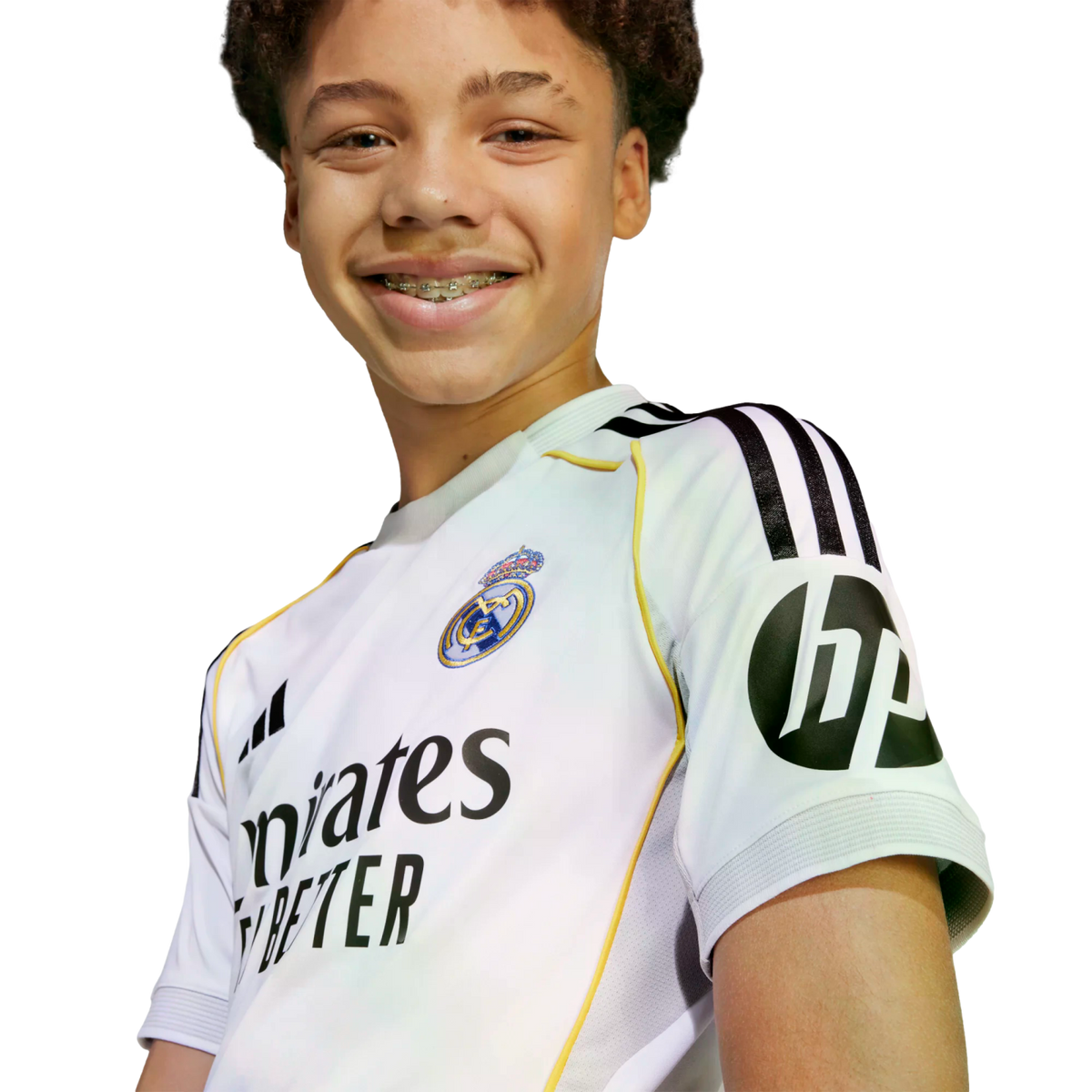 Adidas Real Madrid 25/26 Youth Home Jersey product image 5, provided for visual reference and product detail review