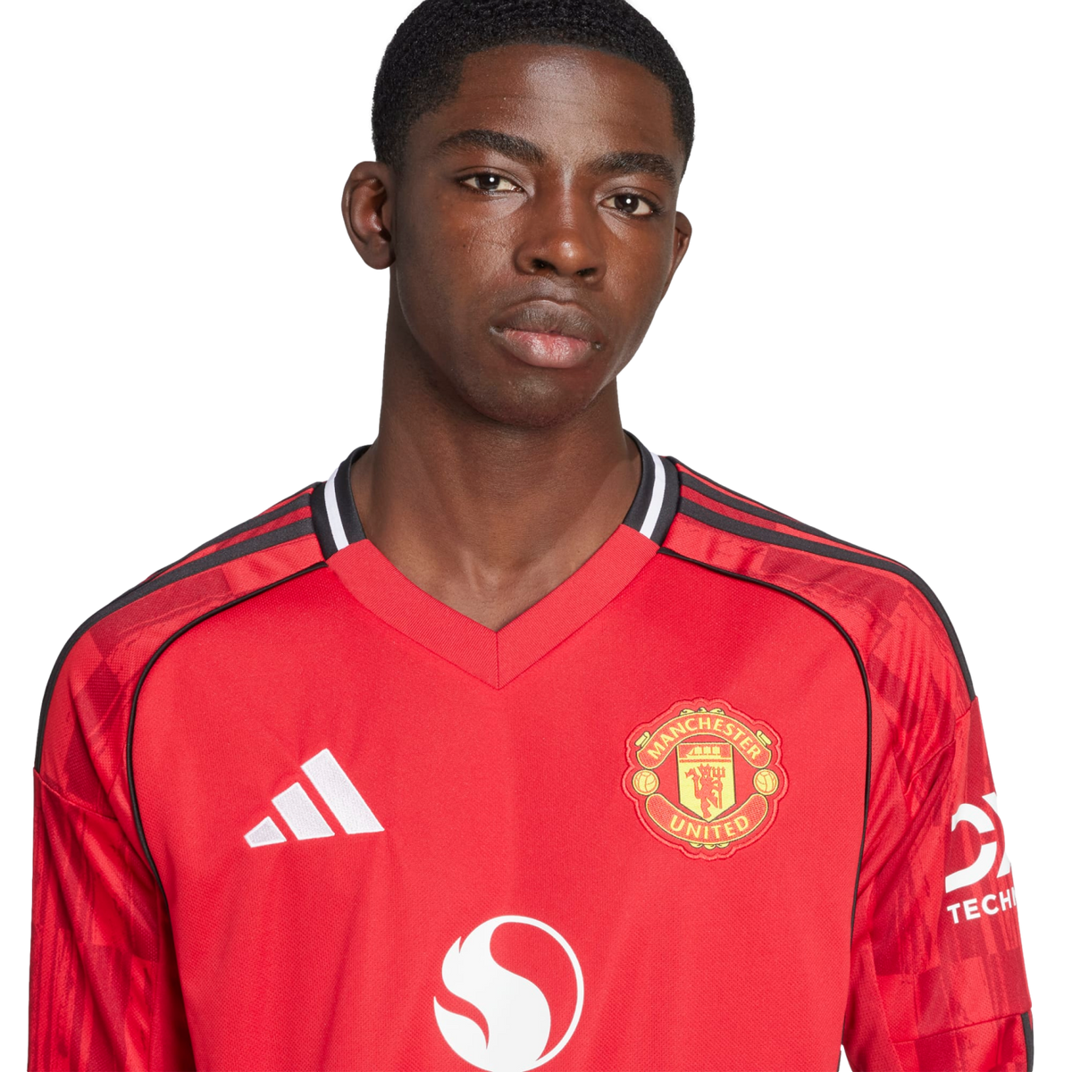 Adidas Manchester United 25/26 Long Sleeve Home Jersey product image 4, provided for visual reference and product detail