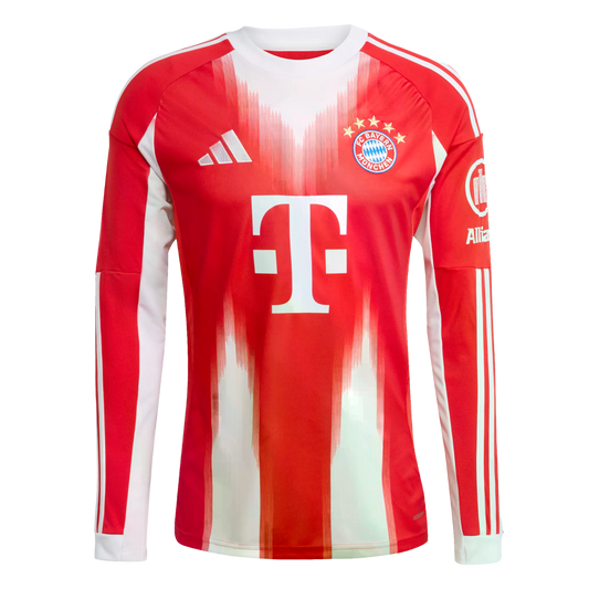 Adidas Bayern Munich 25/26 Long Sleeve Home Jersey product image 1, provided for visual reference and product detail review