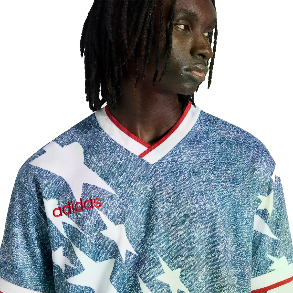 Adidas USA Denim Graphic Jersey product image 4, provided for visual reference and product detail review