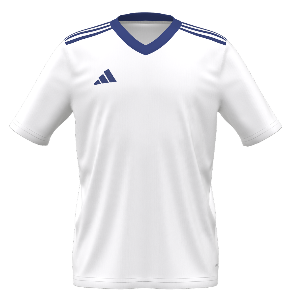 adidas Youth Entrada 22 Custom Jersey (MKSC) - White product image 1, provided for visual reference and product detail review