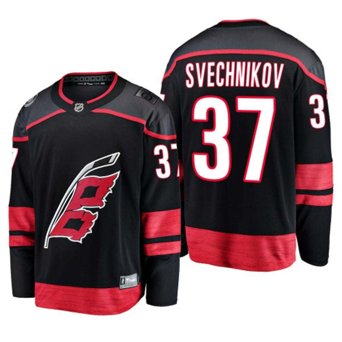 Andrei Svechnikov Carolina Hurricanes 37 Jersey product image 5, provided for visual reference and product detail review