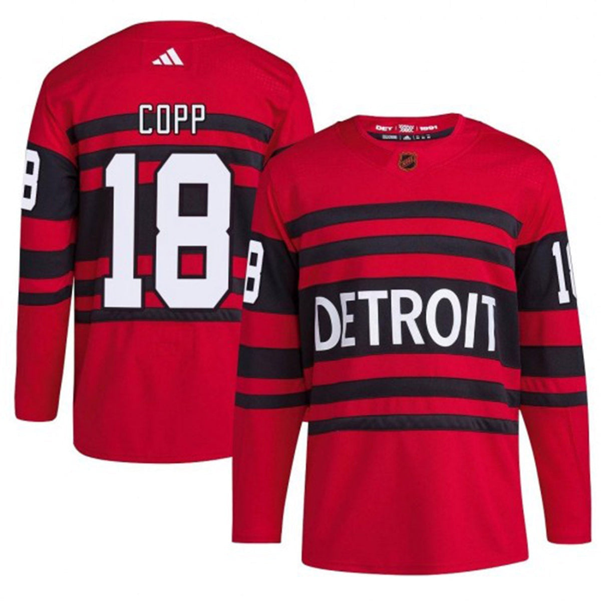 Andrew Copp Detroit Red Wings 18 Jersey product image 3, provided for visual reference and product detail review