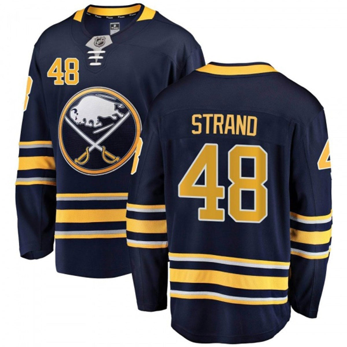 Austin Strand Buffalo Sabres 48 Jersey product image 2, provided for visual reference and product detail review