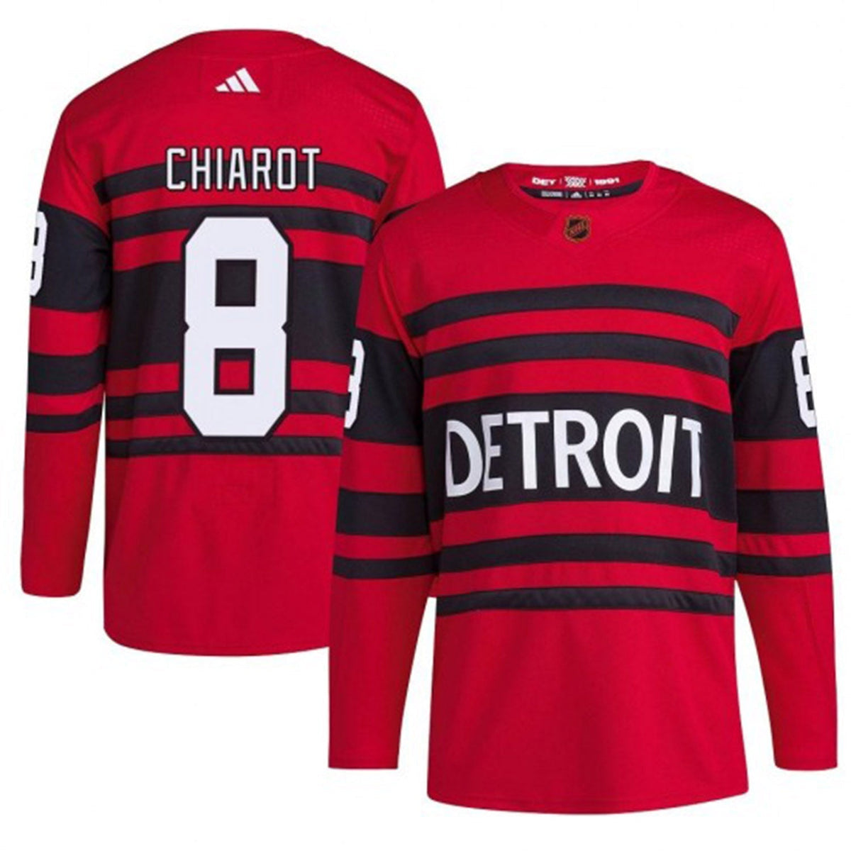 Ben Chiarot Detroit Red Wings 8 Jersey product image 2, provided for visual reference and product detail review