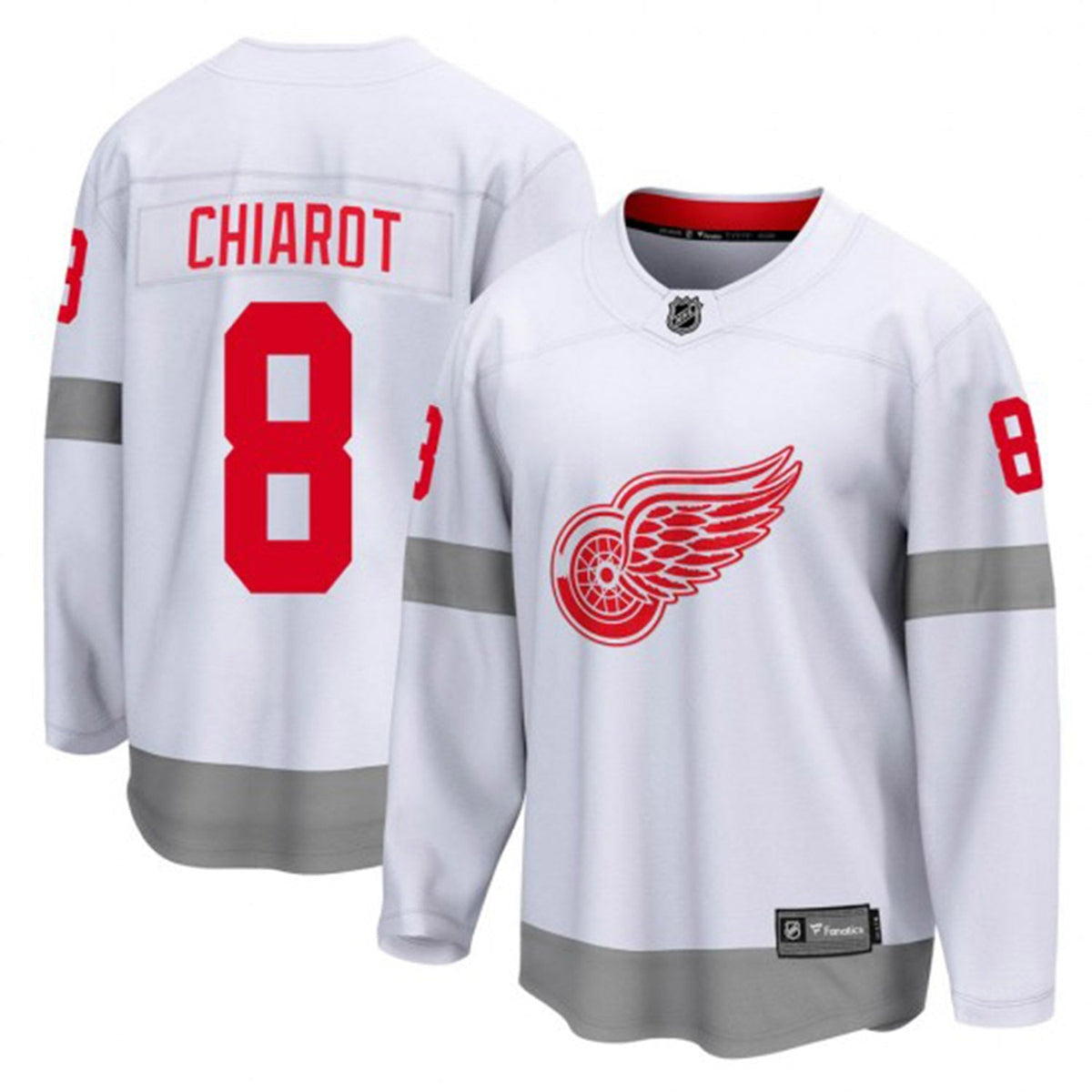 Ben Chiarot Detroit Red Wings 8 Jersey product image 4, provided for visual reference and product detail review