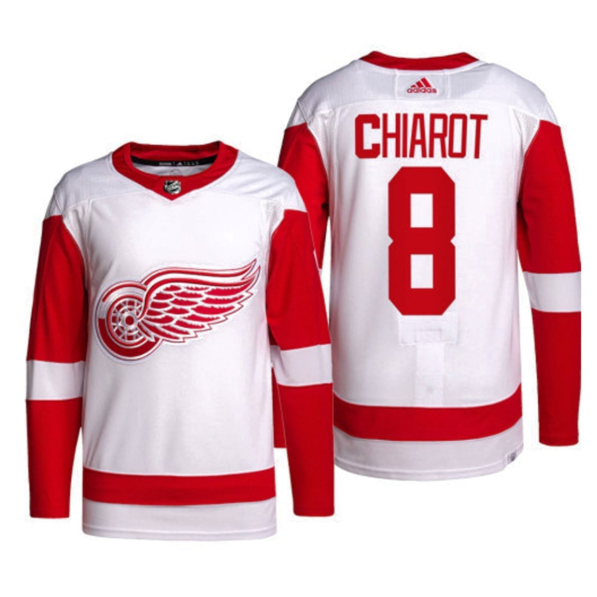Ben Chiarot Detroit Red Wings 8 Jersey product image 3, provided for visual reference and product detail review