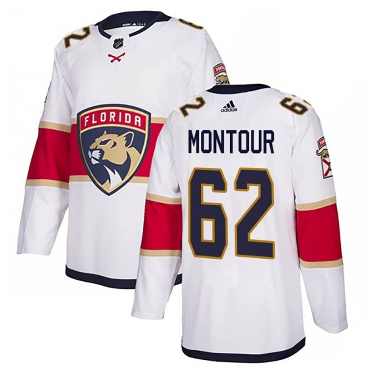 Brandon Montour Florida Panthers 62 Jersey product image 1, provided for visual reference and product detail review