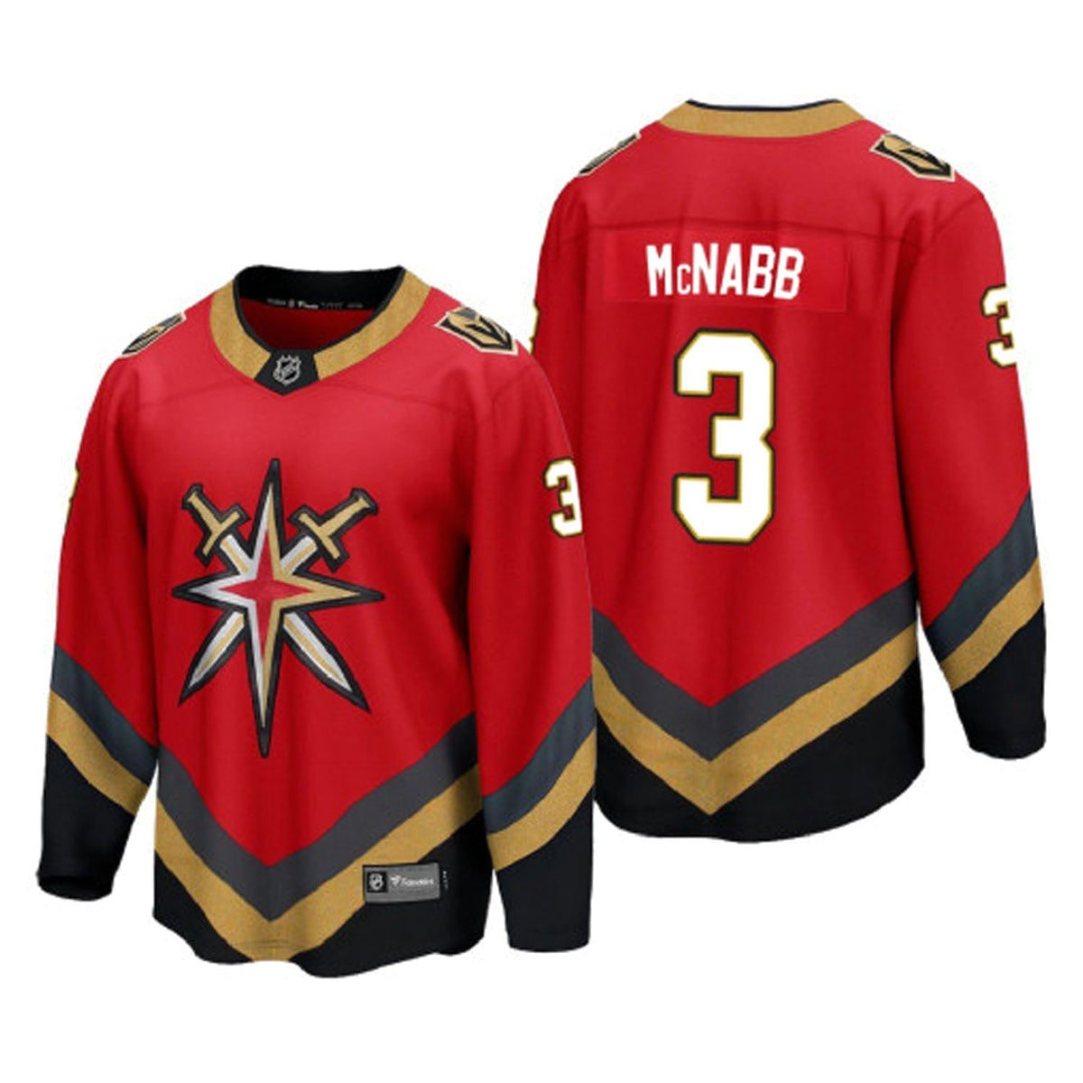 Brayden McNabb Vegas Golden Knights 3 Jersey product image 4, provided for visual reference and product detail review