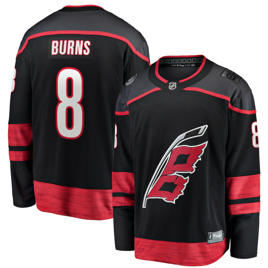 Brent Burns Carolina Hurricanes 8 Jersey product image 2, provided for visual reference and product detail review