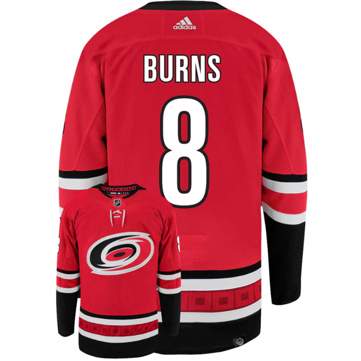 Brent Burns Carolina Hurricanes 8 Jersey product image 1, provided for visual reference and product detail review