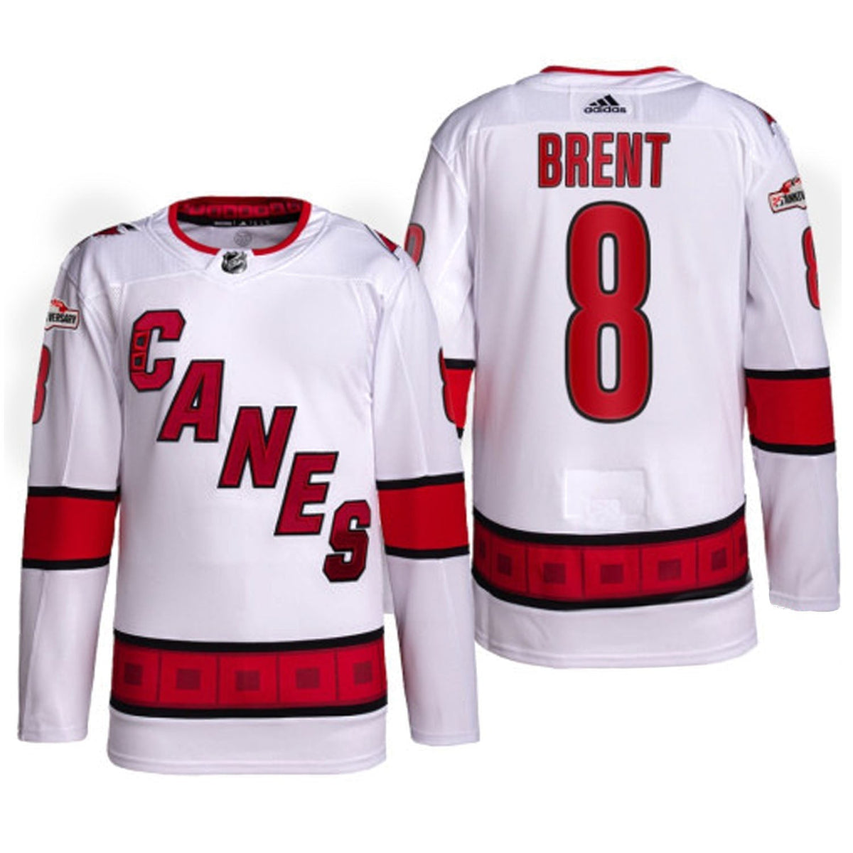 Brent Burns Carolina Hurricanes 8 Jersey product image 3, provided for visual reference and product detail review