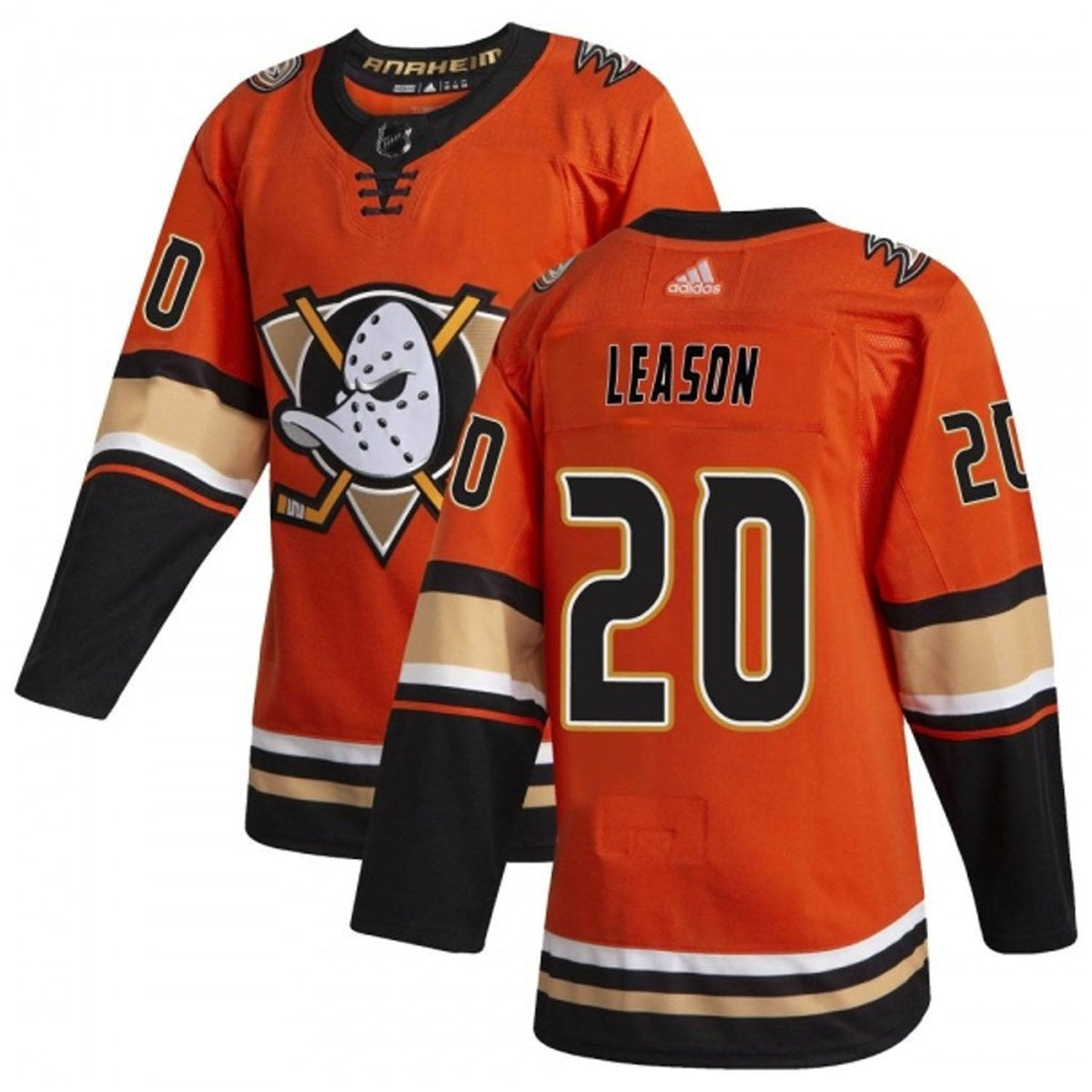 Brett Leason Anaheim Ducks 20 Jersey product image 2, provided for visual reference and product detail review