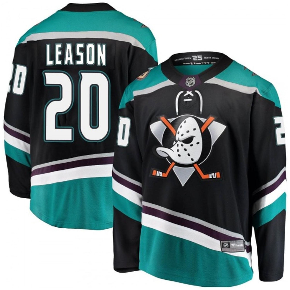 Brett Leason Anaheim Ducks 20 Jersey product image 3, provided for visual reference and product detail review
