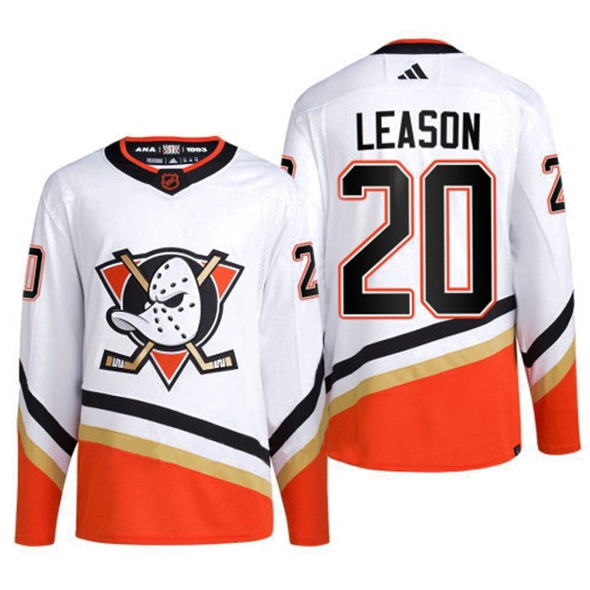 Brett Leason Anaheim Ducks 20 Jersey product image 1, provided for visual reference and product detail review