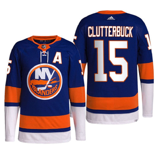 Cal Clutterbuck New York Islanders 15 Jersey product image 1, provided for visual reference and product detail review
