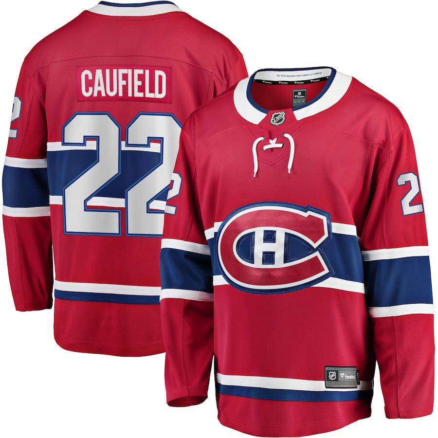 Cole Caufield Montreal Canadians 22 Jersey product image 2, provided for visual reference and product detail review