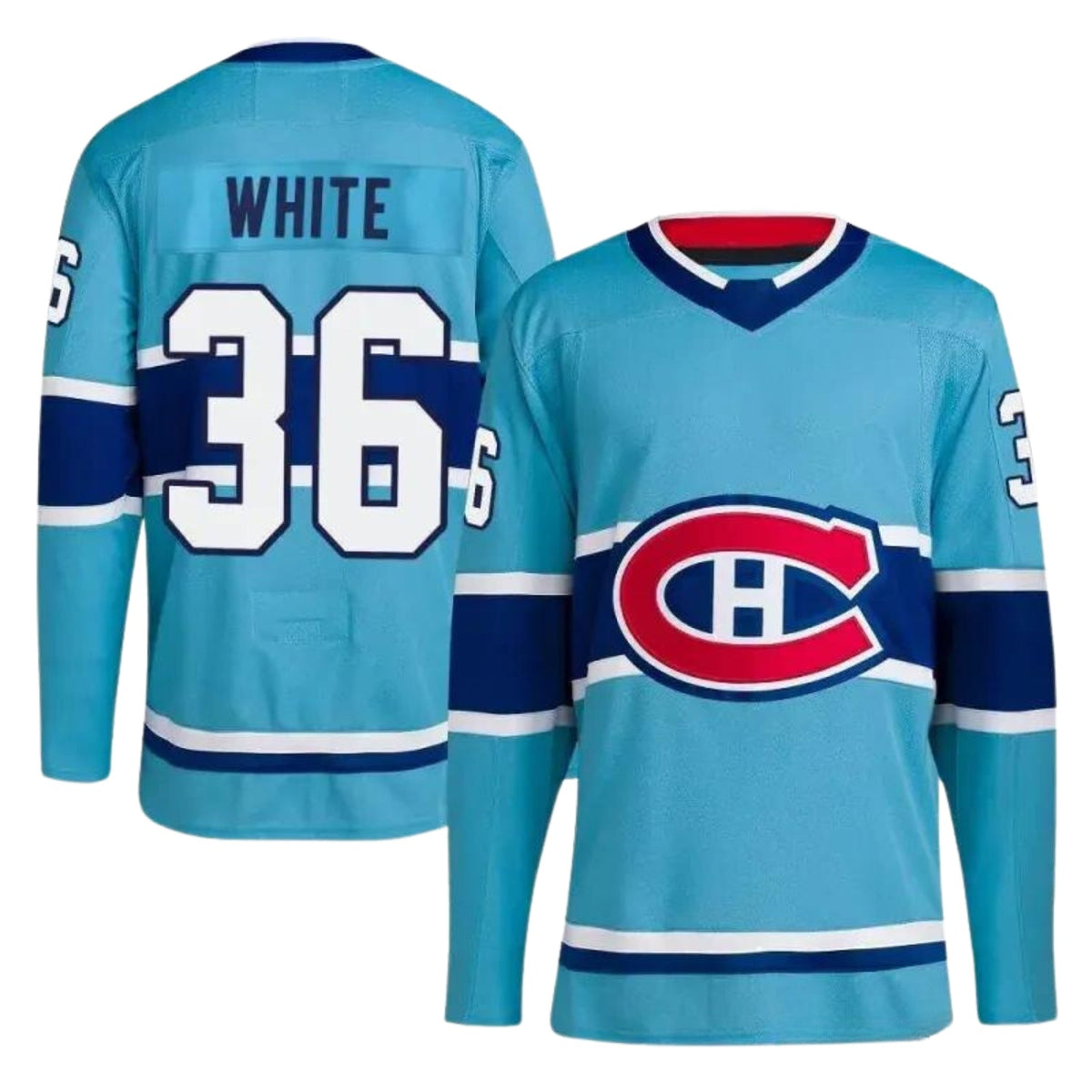 Colin White Montreal Canadiens 36 Jersey product image 4, provided for visual reference and product detail review