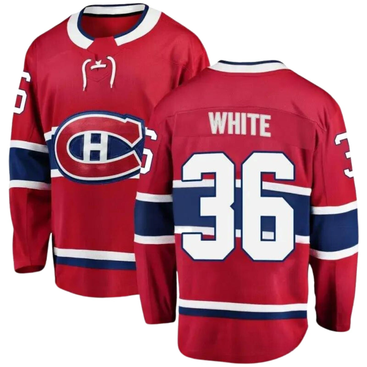 Colin White Montreal Canadiens 36 Jersey product image 1, provided for visual reference and product detail review