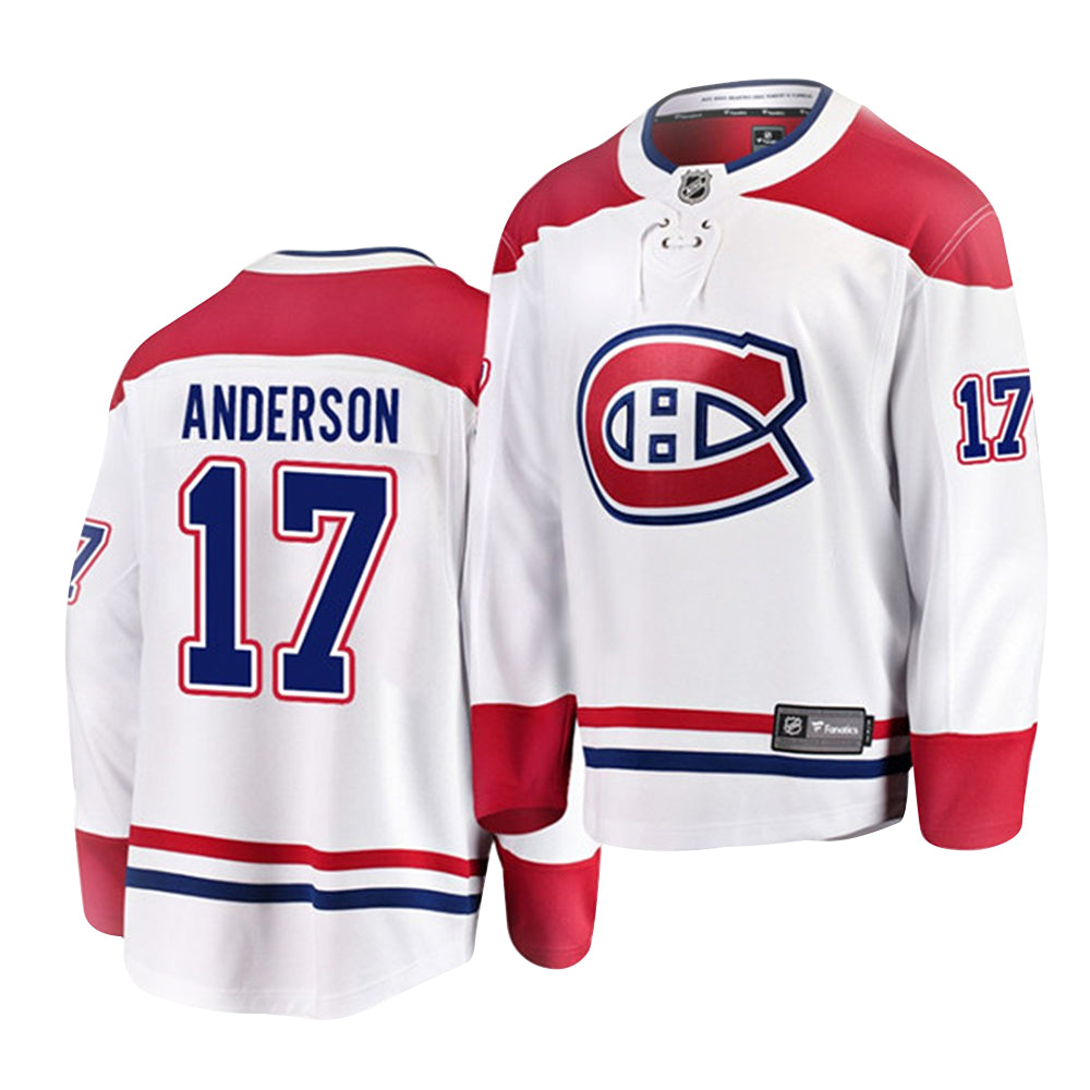 Josh Anderson Montreal Canadiens 17 Jersey product image 3, provided for visual reference and product detail review