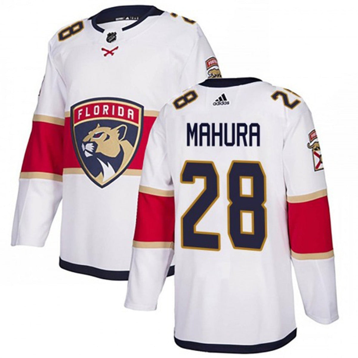 Josh Mahura Florida Panthers 28 Jersey product image 2, provided for visual reference and product detail review