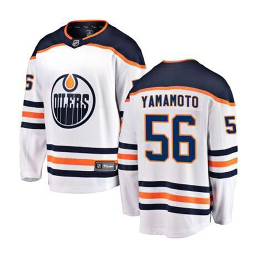 Kailer Yamamoto Edmonton Oilers 56 Jersey product image 1, provided for visual reference and product detail review