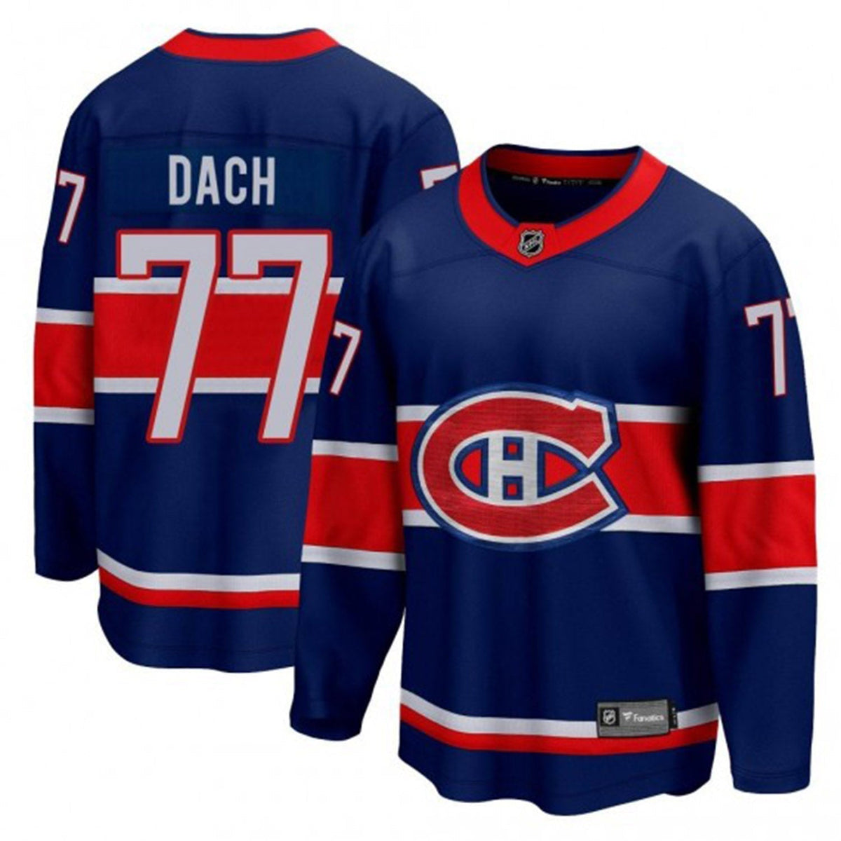 Kirby Dach Montreal Canadiens 77 Jersey product image 4, provided for visual reference and product detail review