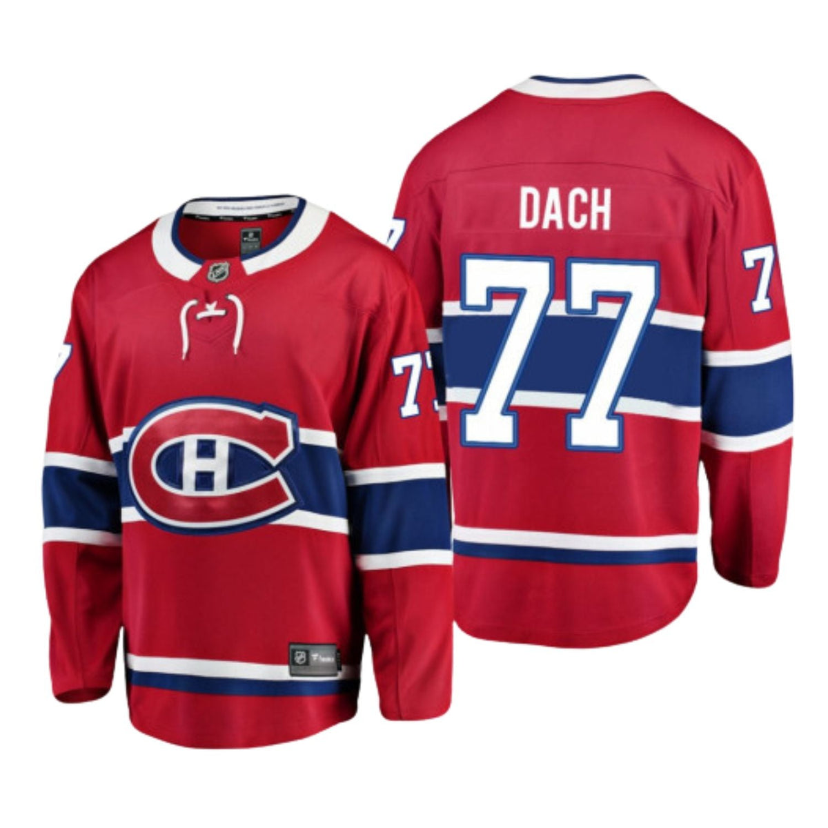 Kirby Dach Montreal Canadiens 77 Jersey product image 3, provided for visual reference and product detail review