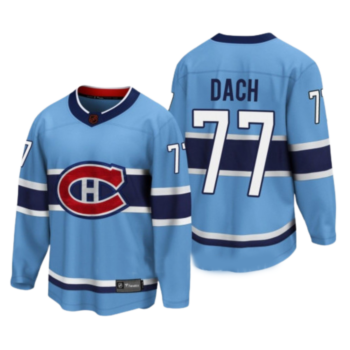 Kirby Dach Montreal Canadiens 77 Jersey product image 1, provided for visual reference and product detail review
