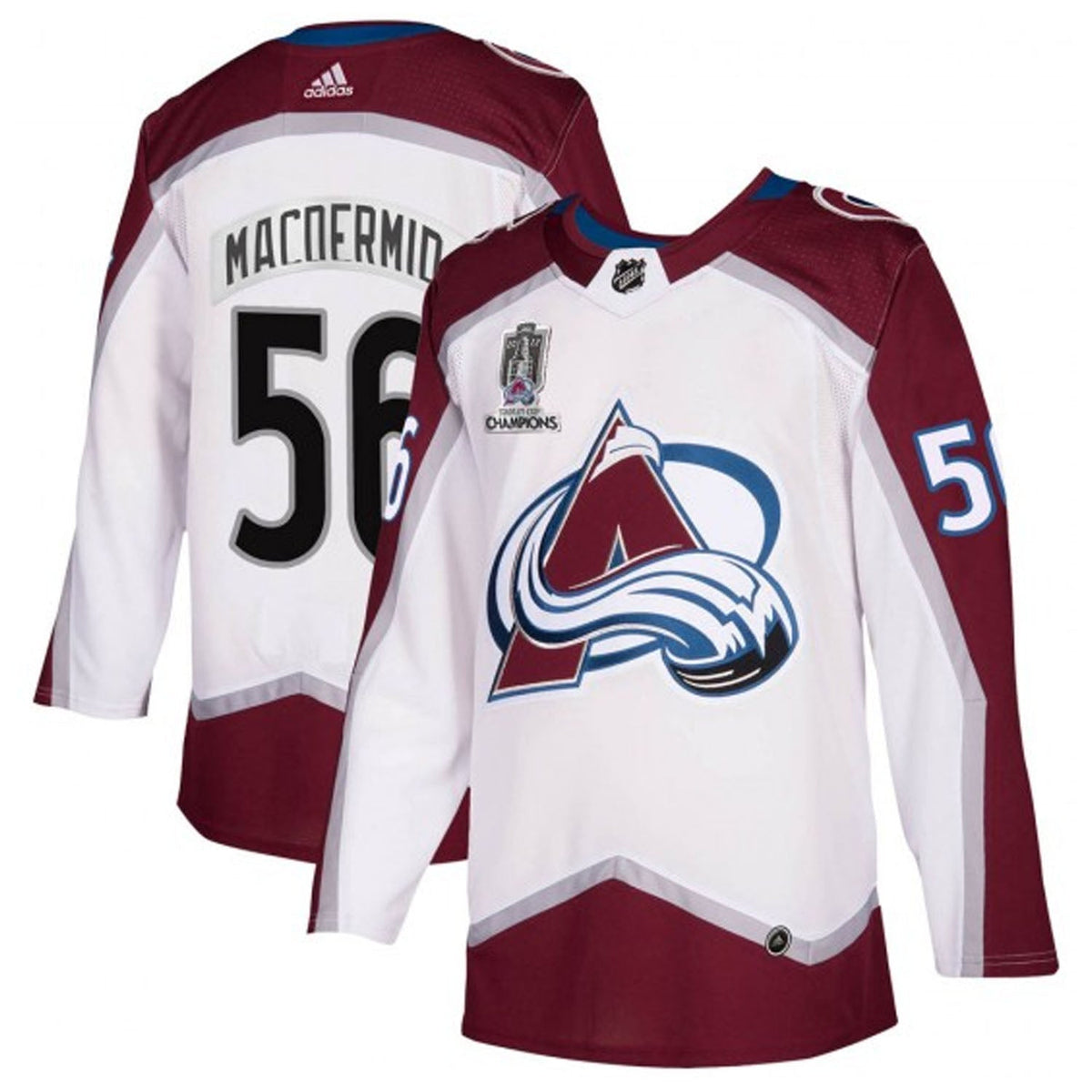 Kurtis MacDermid Colorado Avalanche 56 Jersey product image 2, provided for visual reference and product detail review