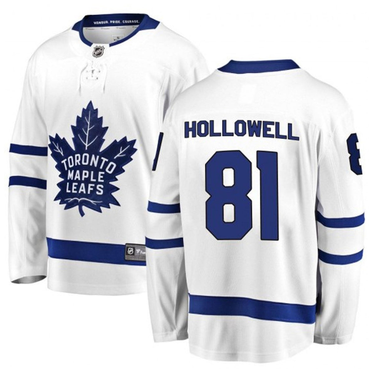 Mac Hollowell Toronto Maple Leafs 81 Jersey product image 1, provided for visual reference and product detail review