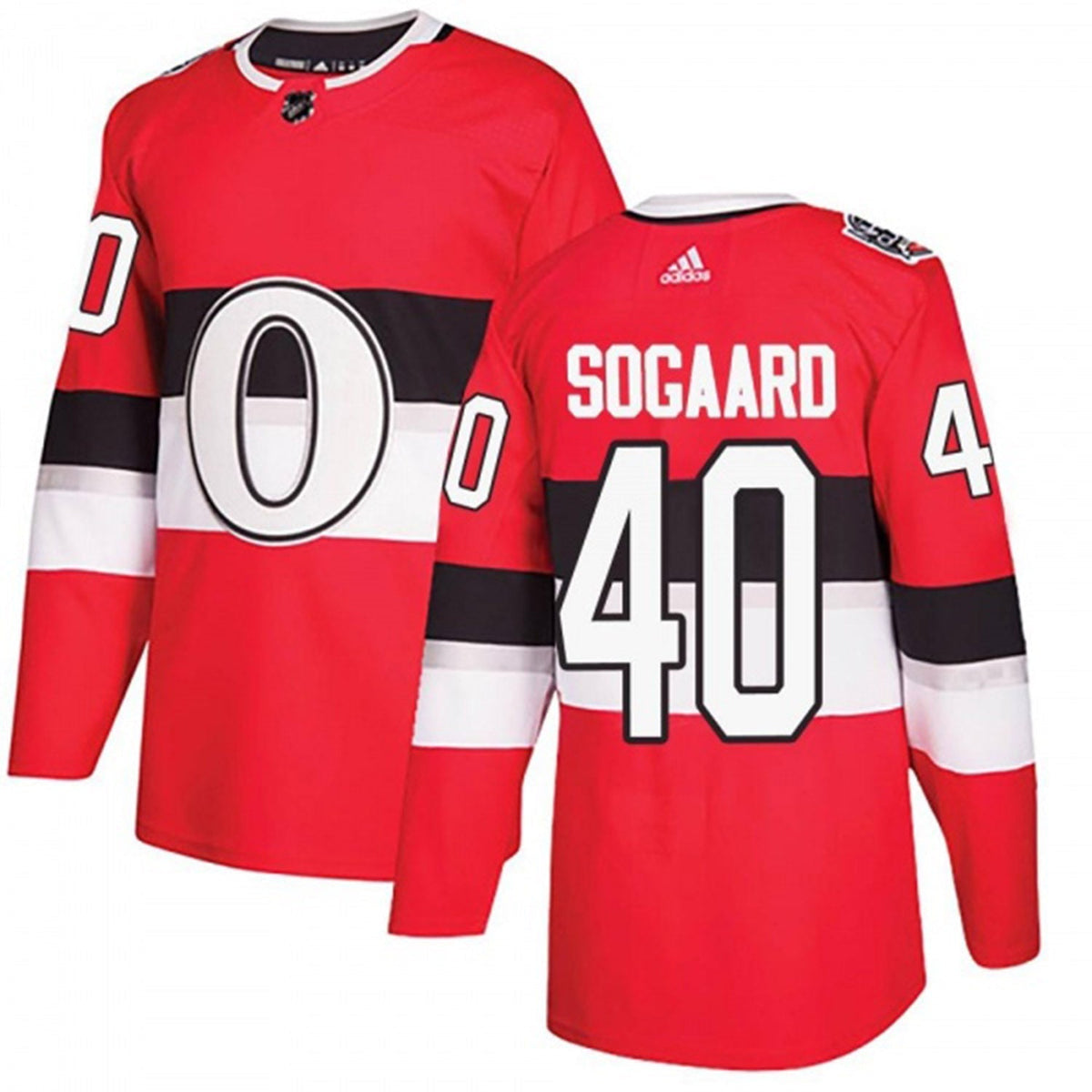 Mads Sogaard Chicago Blackhawks 40 Jersey product image 2, provided for visual reference and product detail review