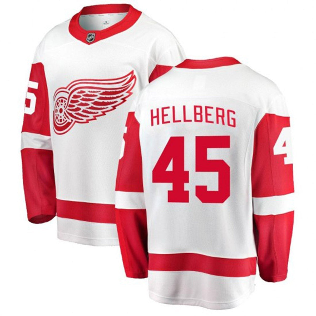 Magnus Hellberg Detroit Red Wings 45 Jersey product image 3, provided for visual reference and product detail review