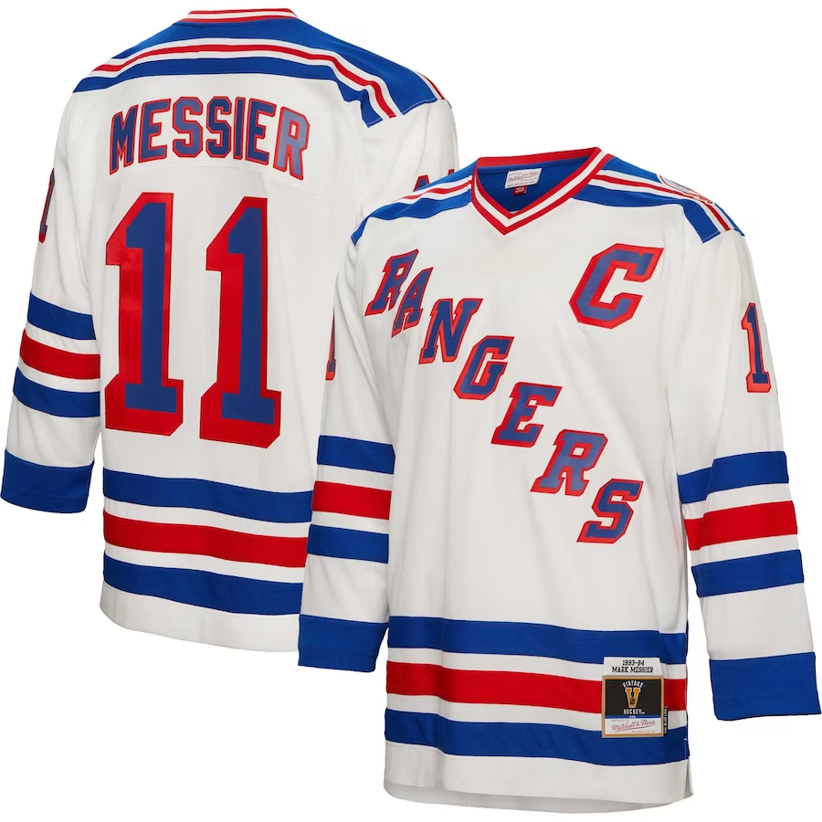 Mark Messier New York Rangers 11 Jersey product image 2, provided for visual reference and product detail review