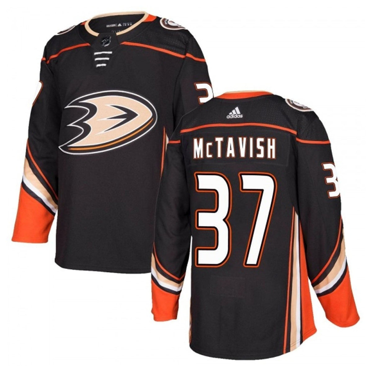 Mason McTavish Anaheim Ducks 37 Jersey product image 6, provided for visual reference and product detail review