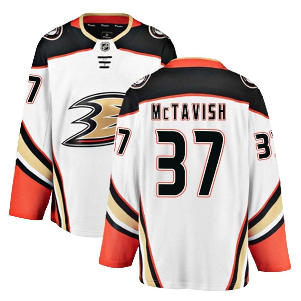 Mason McTavish Anaheim Ducks 37 Jersey product image 1, provided for visual reference and product detail review