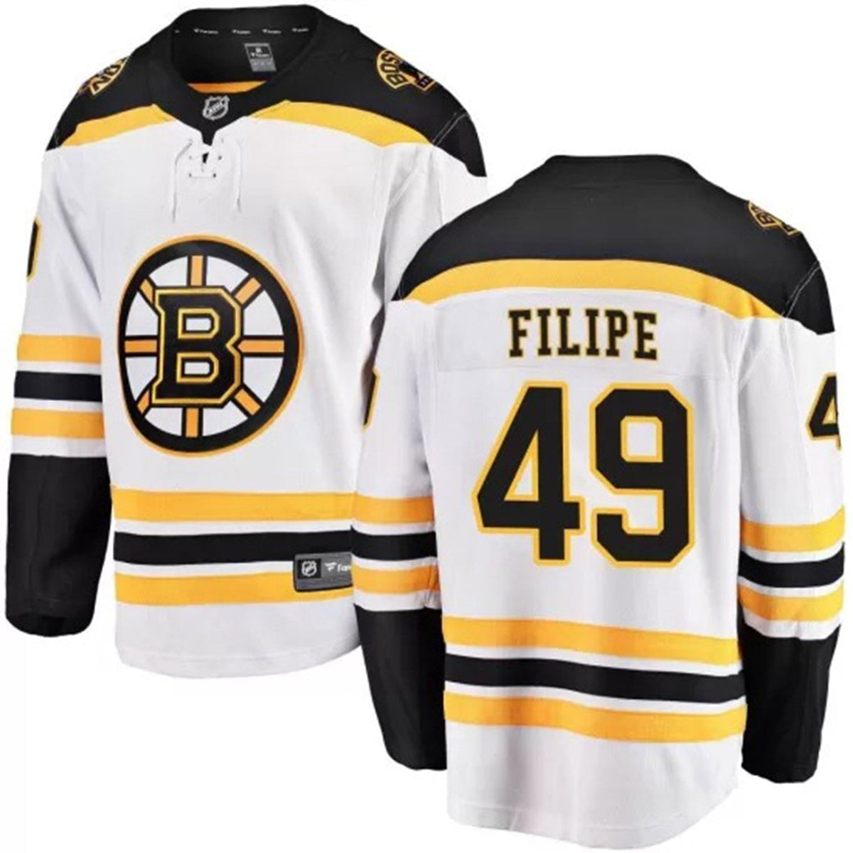 Matt Filipe Boston Bruins 49 Jersey product image 4, provided for visual reference and product detail review