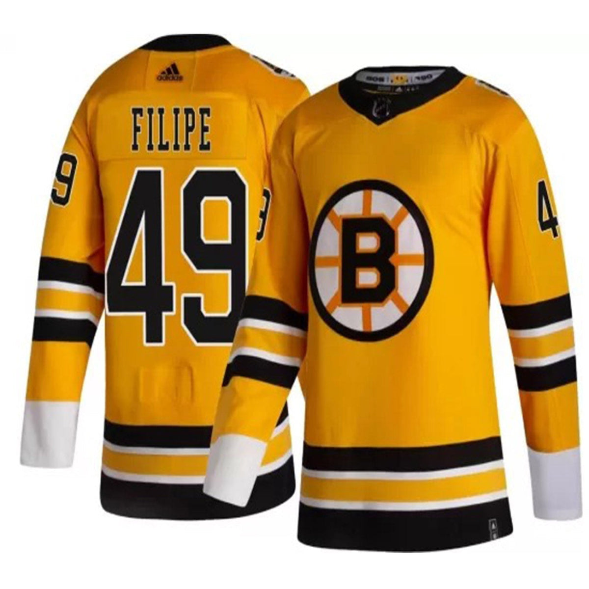 Matt Filipe Boston Bruins 49 Jersey product image 1, provided for visual reference and product detail review