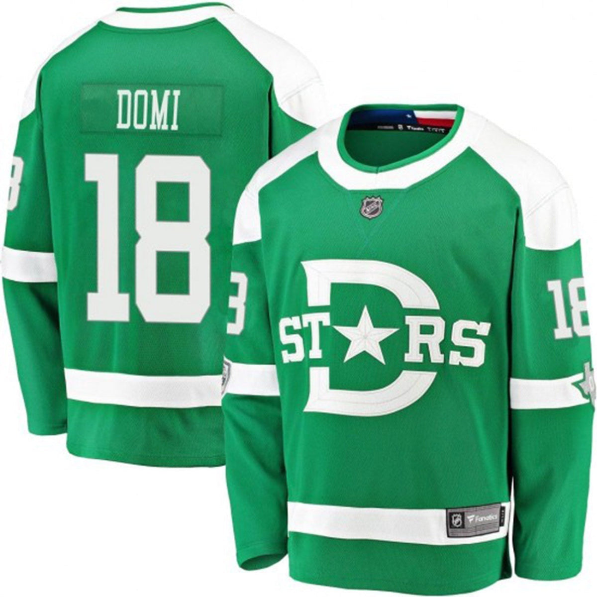 Max Domi Dallas Stars 18 Jersey product image 3, provided for visual reference and product detail review